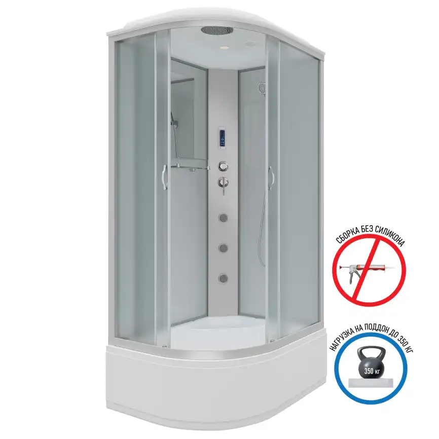 Душевая кабина Niagara Classic 120х80х215 NG-2310-14RF
(NG-3320-14R) высокий поддон, с гидромассажем, 23101424RF фото 1