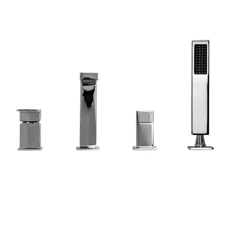 Смеситель на борт ванны AVS Cube 811-212-CR, хром фото 7