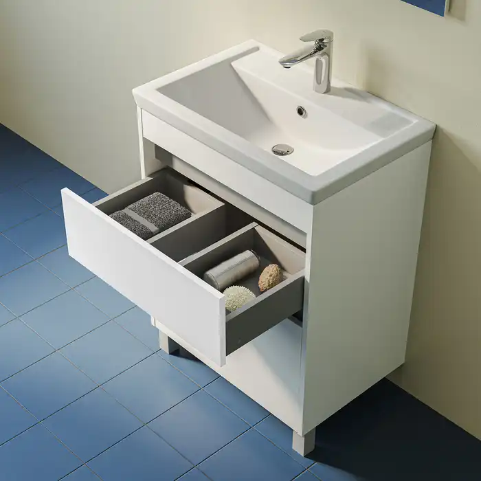 Тумба с раковиной IDDIS Zodiac X 60, напольная, Белая, ZDX60WFi95K фото 11