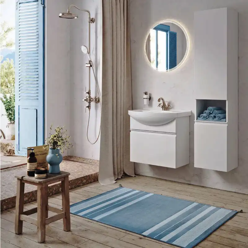 Тумба с раковиной подвесная Aqwella Rodos 75 см, ROD01071, цвет Белый фото 3