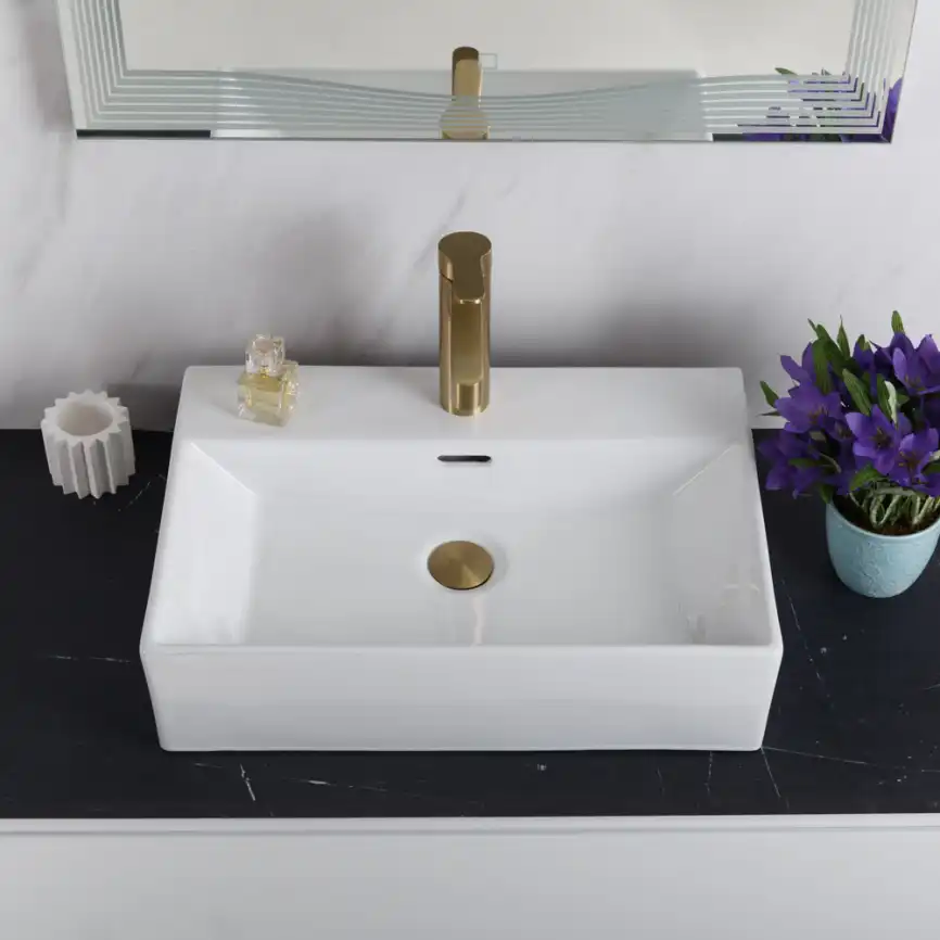 Раковина накладная BelBagno 505х350х135 BB1340, цвет Белый фото 4