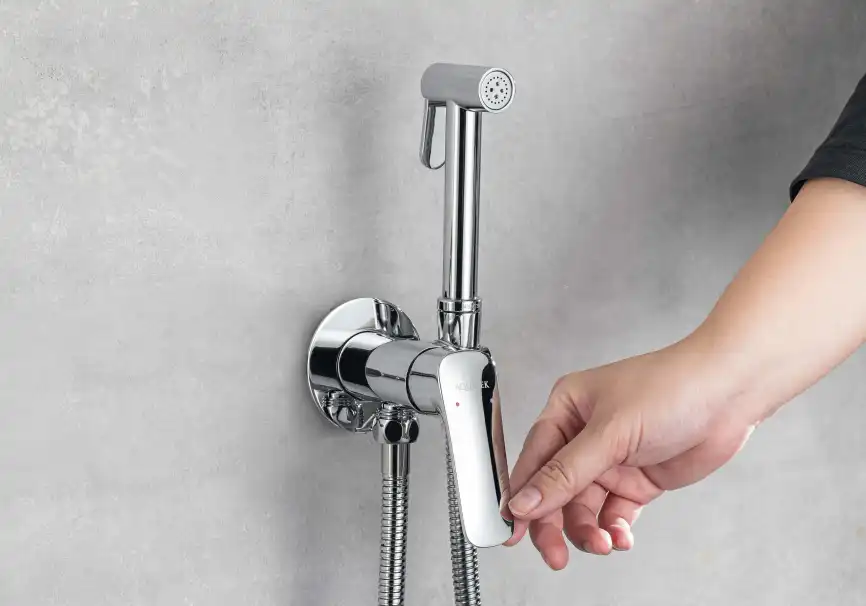 Смеситель с гигиеническим душем Aquatek Вега AQ1019CR, Хром фото 15