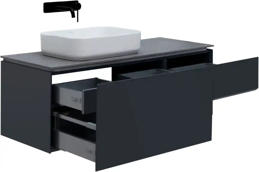 Тумба под раковину Allen Brau Infinity 120 1.21006.AM L антрацит матовый фото 7