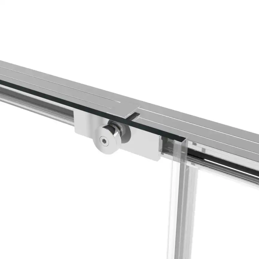 Душевой уголок Vincea Slim Soft 140х90 VSR-1SS9014CL, дверь раздвижная, профиль хром, стекло прозрачное фото 7
