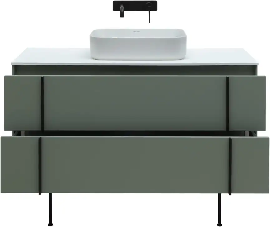 Тумба под раковину Allen Brau Reality 120 1.32008.CGM олива матовый фото 6