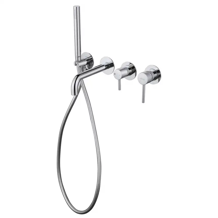 Смеситель для ванны с душем Abber Wasser Kreis AF8130 встраиваемый, с внутренней частью, Хром фото 2