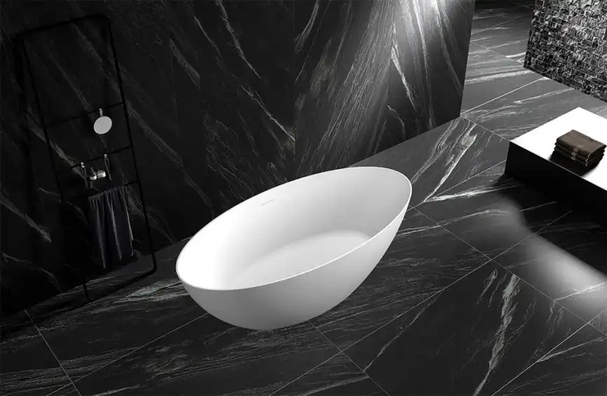 Акриловая ванна Abber 170х80 AB9374-1.7, отдельностоящая, Белая глянцевая фото 3