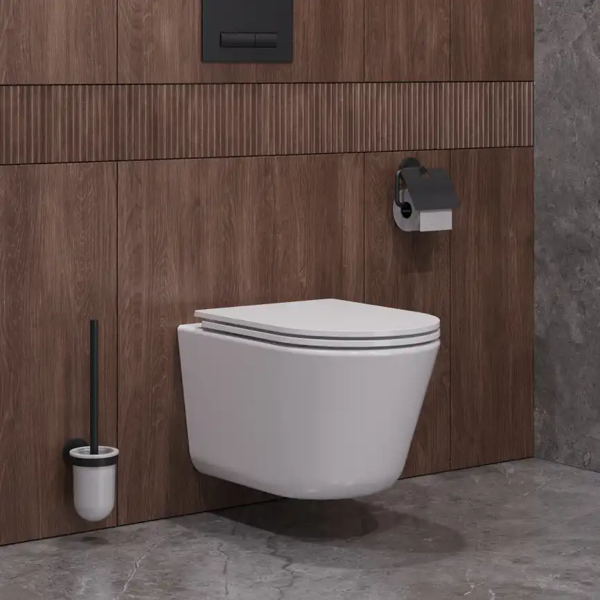 Подвесной унитаз CEZARES LINER CZR-3808-53-TH-TOR/SC, со смывом TORNADO, с сиденьем микролифт фото 11