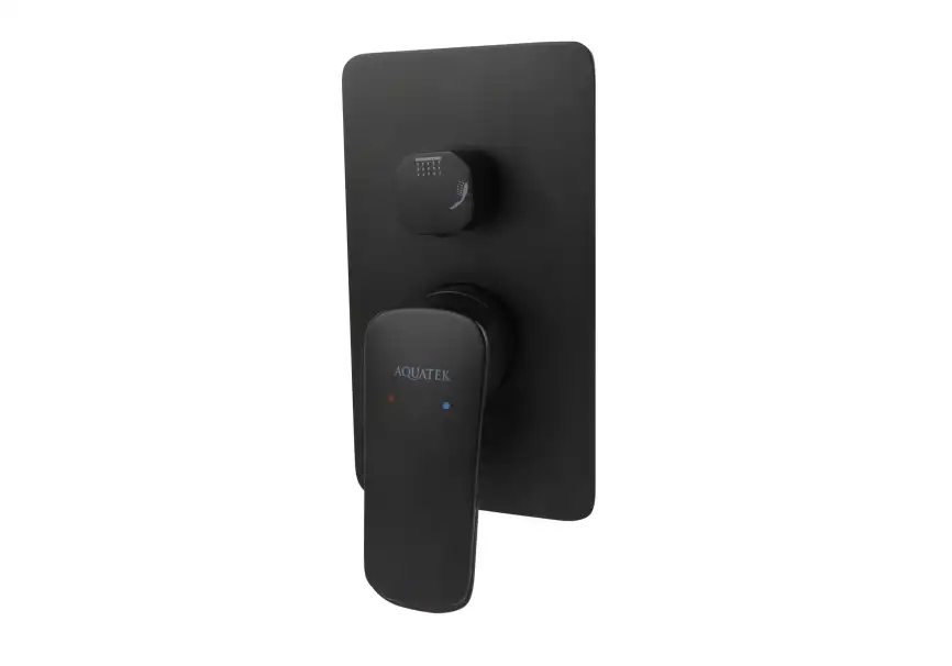 Душевая система Aquatek ВЕГА AQ1072MB для душа встраиваемая, Черный матовый фото 6