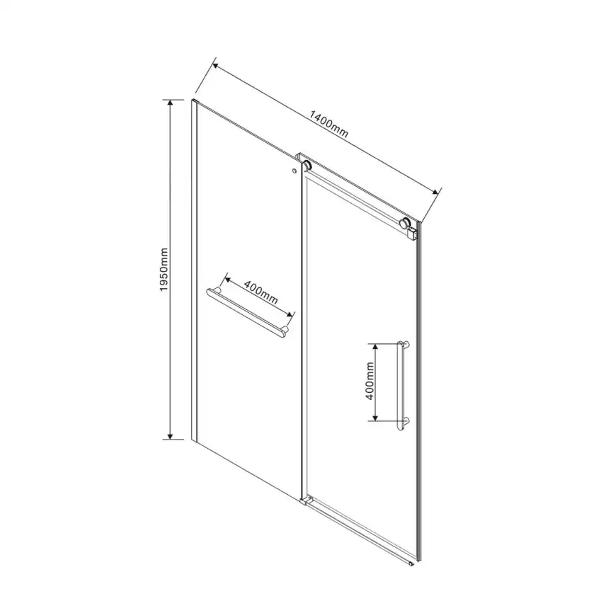 Душевая дверь Vincea Como Soft 140 VDS-1CS140CLB, раздвижная, профиль черный, стекло прозрачное фото 11