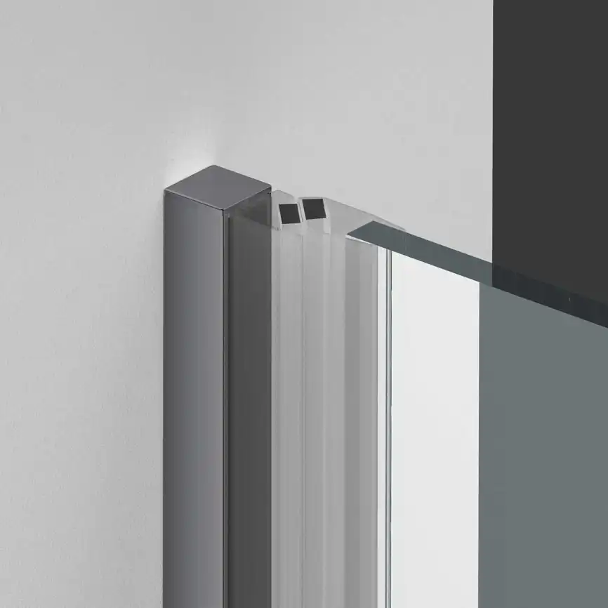 Душевая дверь Vincea Alpha 60 VDP-3AL600CLGM, распашная, профиль вороненая сталь, стекло прозрачное фото 3