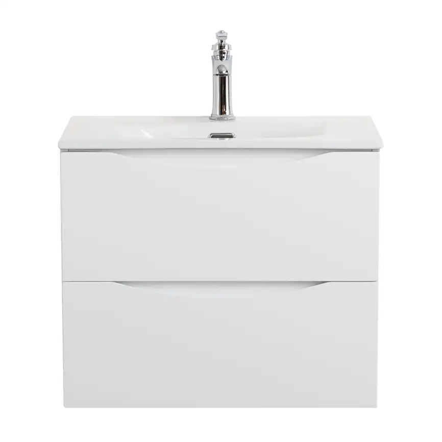 Тумба под раковину BelBagno MARINO-CER-MINI-600-2C-SO-BO-P подвесная Bianco Opaco фото 1