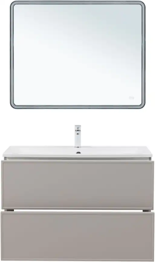 Тумба под раковину Aquanet Арт 100 бежевый, 343969 фото 8