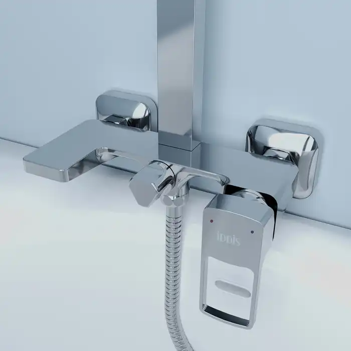 Душевая система IDDIS Bild BILSB1Fi06 для ванны с изливом цвет, Глянцевый хром фото 7
