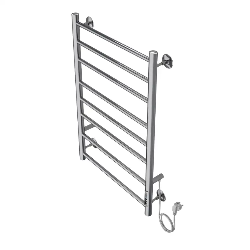 Полотенцесушитель электрический 50х80 Azario Parma П8 AZ10858, диммер справа, Хром фото 3