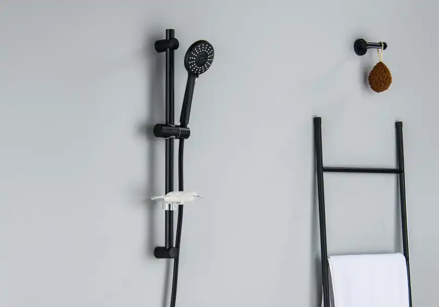 Душевой гарнитур Aquatek БЕТТА AQ2015MB, Черный матовый фото 11