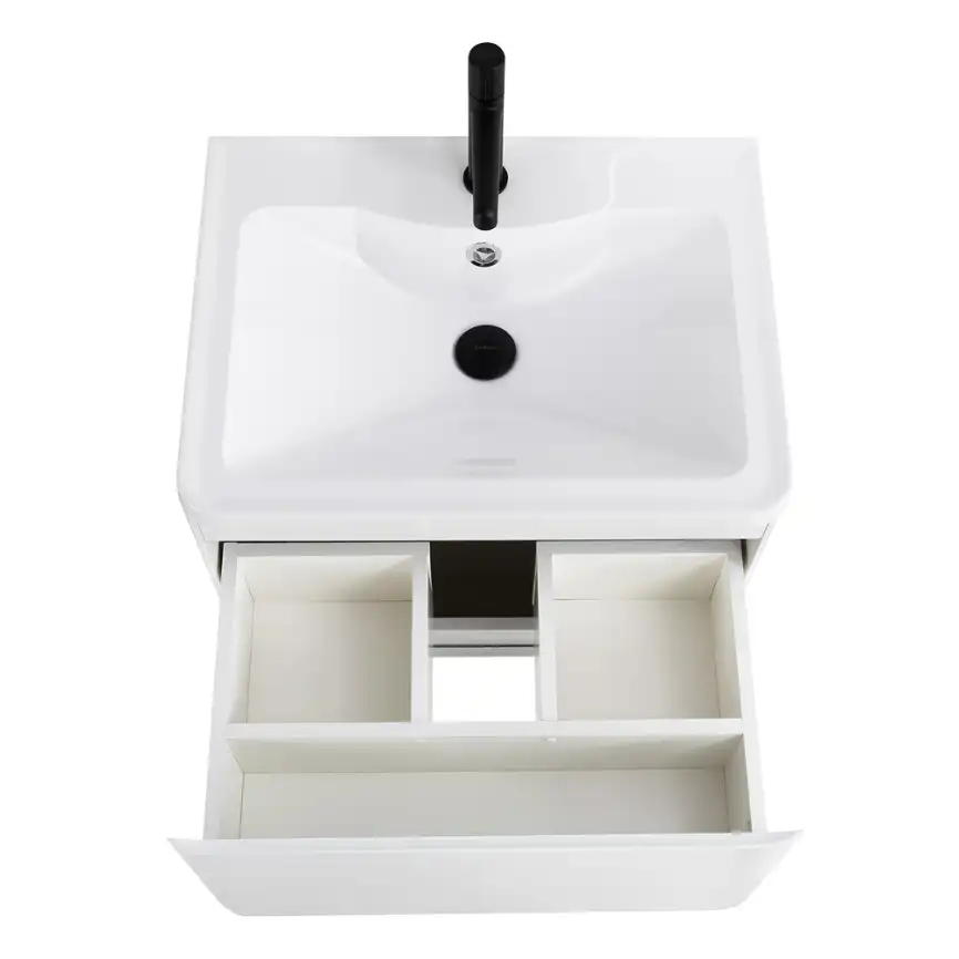 Тумба под раковину BelBagno ALBANO-600-2C-PIA-BL напольная Bianco Lucido фото 5