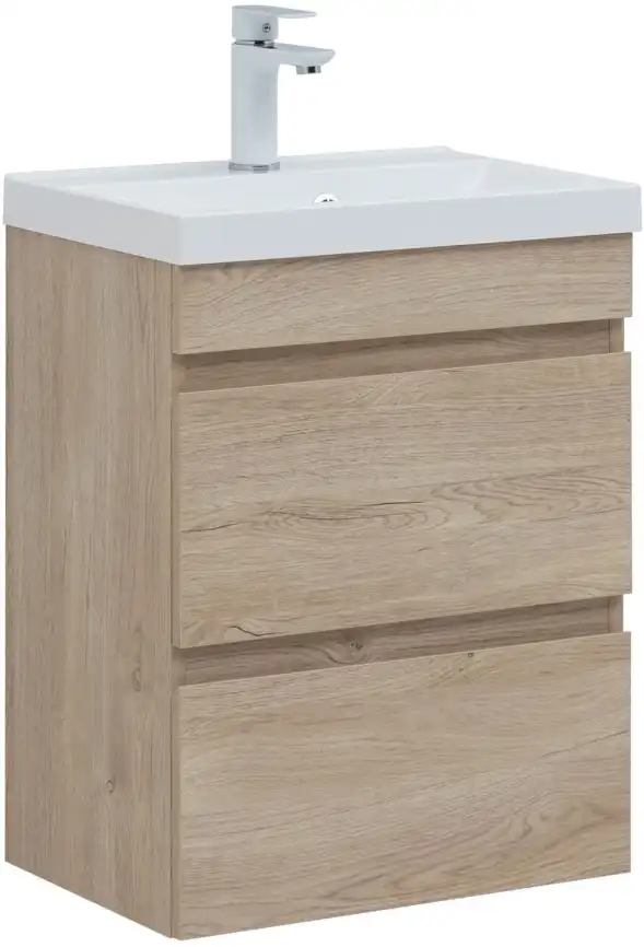 Тумба под раковину Aquanet Нота New 50 дуб светлый 334196 фото 1