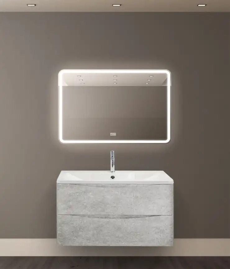 Зеркало BelBagno MARINO 90х60 SPC-MAR-900-600-LED-TCH-WARM с подстветкой, сенсорный выключатель, с подогревом фото 8