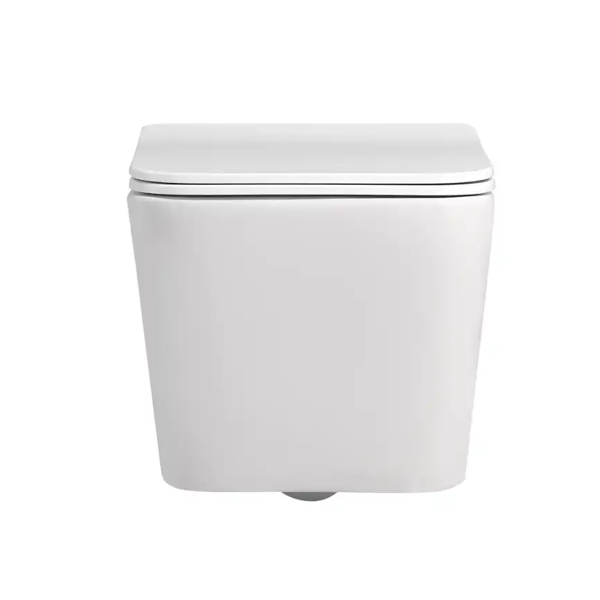 Подвесной унитаз ABBER Rechteck AC1201MW белый матовый, безободковый, с сиденьем микролифт фото 5