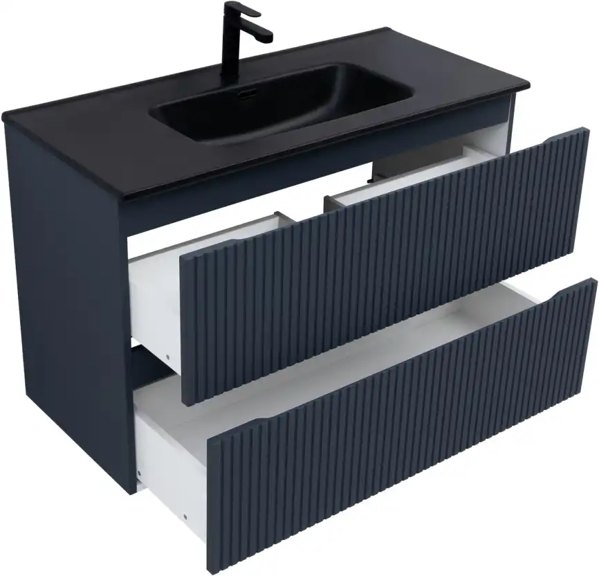 Тумба под раковину Aquanet Джейн (Flat) 100 маренго, подвесная, 335431 фото 4