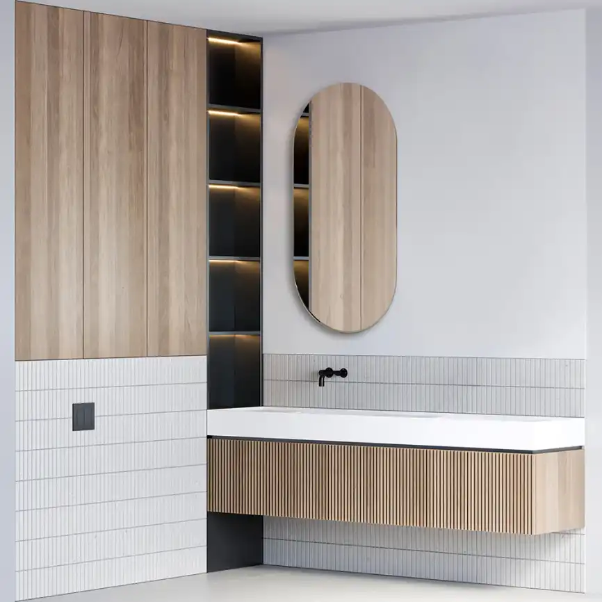 Зеркало с подсветкой AVS Гарда 50x100 см фото 5