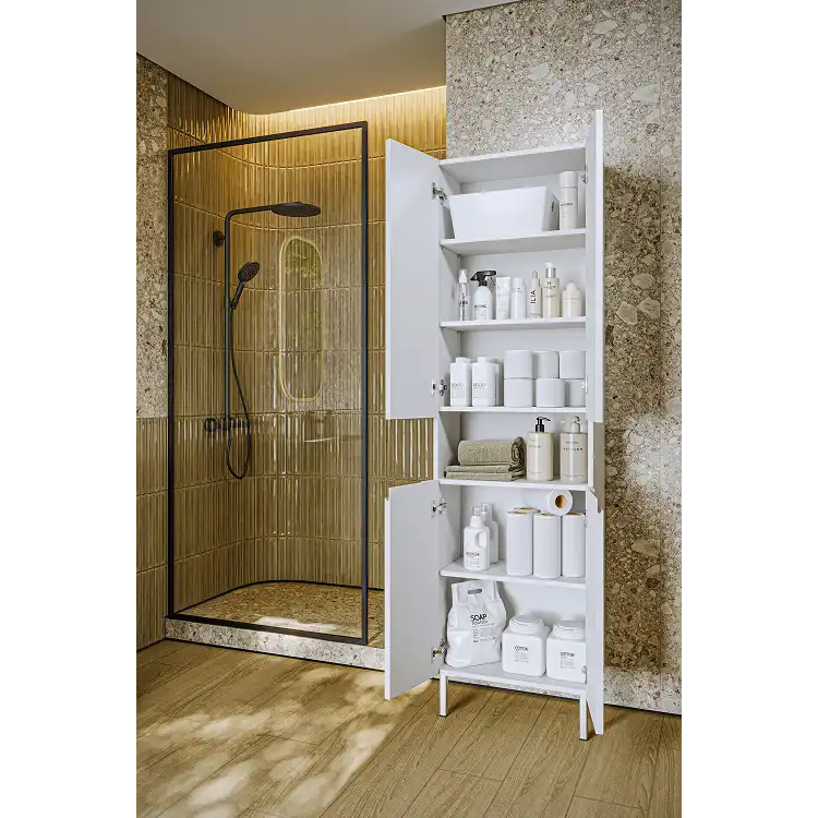 Пенал напольный Aqwella Vancouver 55 VAN0555N, цвет белый фото 4