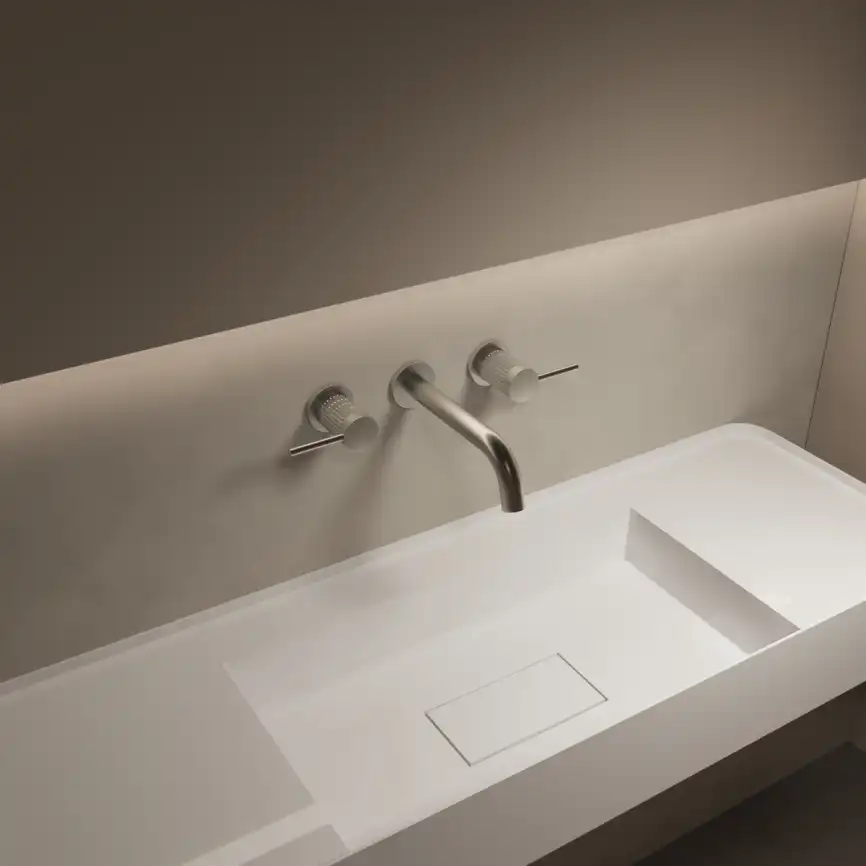 Смеситель для раковины Vincea Groove VBFW-4G1BN встраиваемый, брашированный никель фото 1