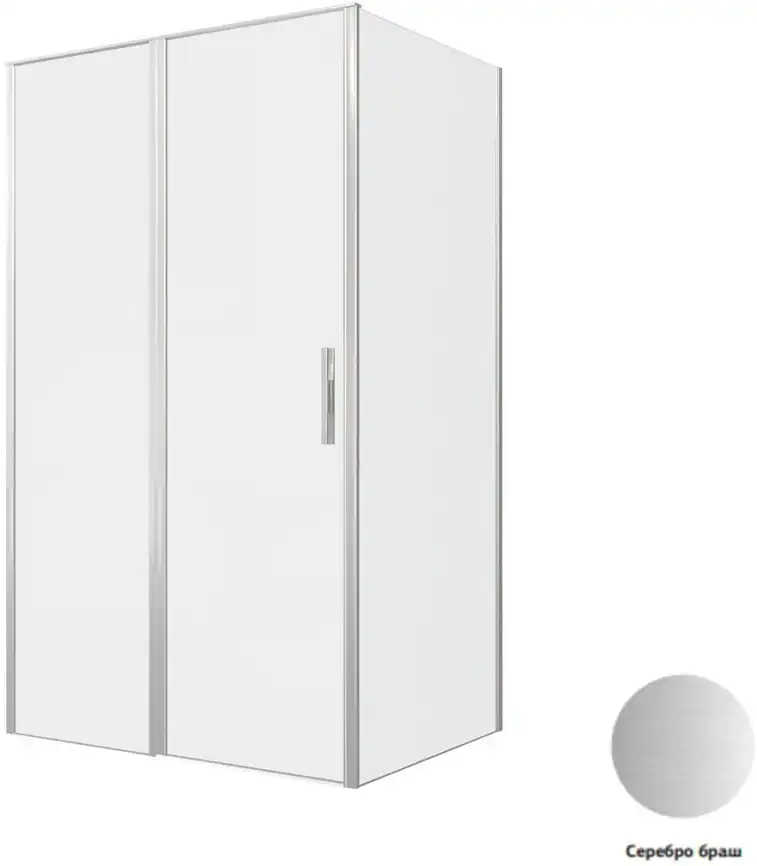 Душевой уголок Allen Brau Priority 120x90 3.31032.BA + 3.31044.BA серебро браш фото 1