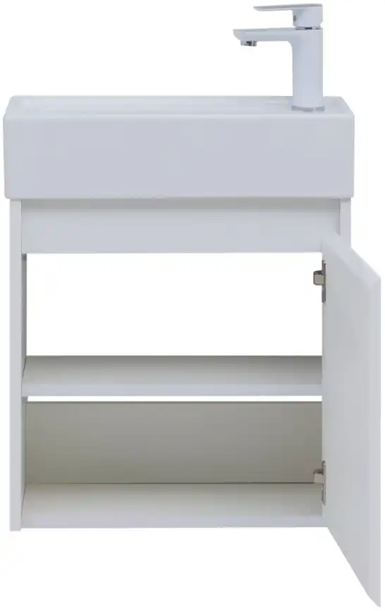 Тумба под раковину Aquanet Nova Lite 50 белый глянец (1 дверца) 298853 фото 6