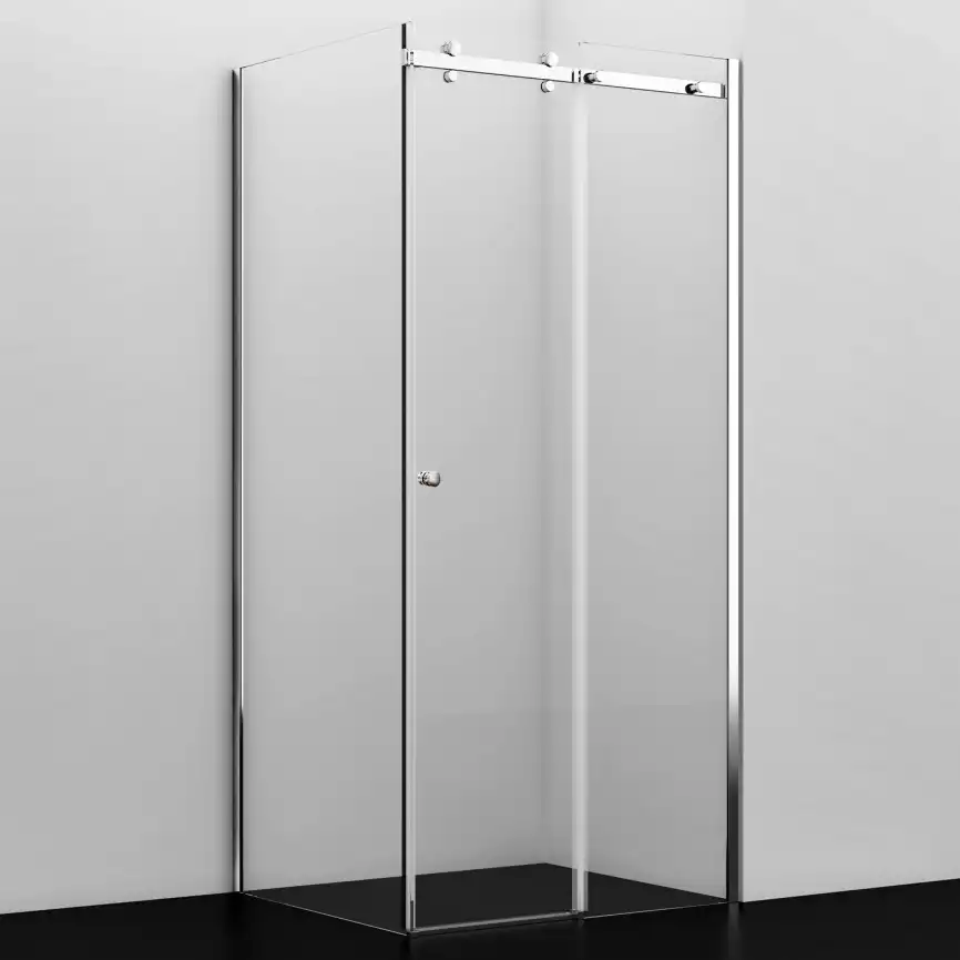 Душевой уголок WasserKRAFT Vils 56R 100х100 56R19 профиль Хром стекло Прозрачное фото 2