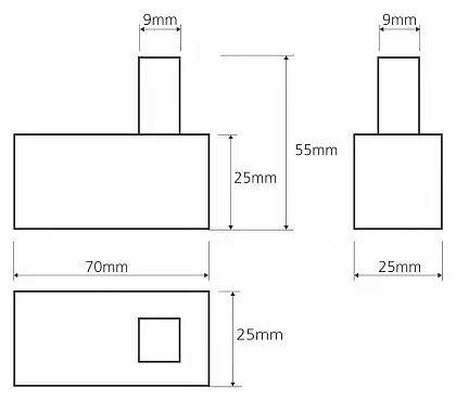 Крючок для одежды 1,9 см BEMETA BETA хром 132106132 фото 2