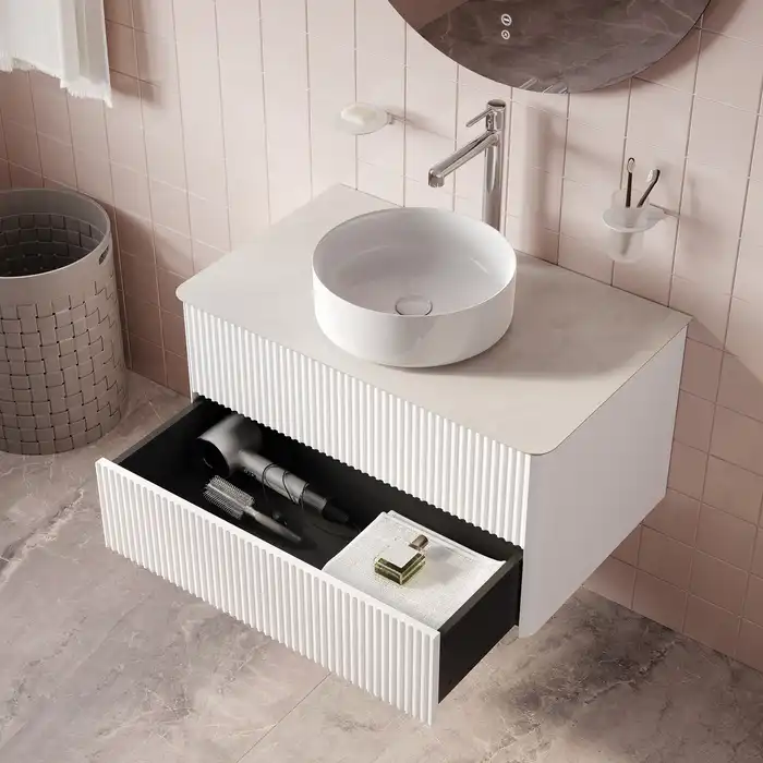 Тумбасо столешницей IDDIS Aiger 80, подвесная, Белая, AIG80W0i95K фото 5