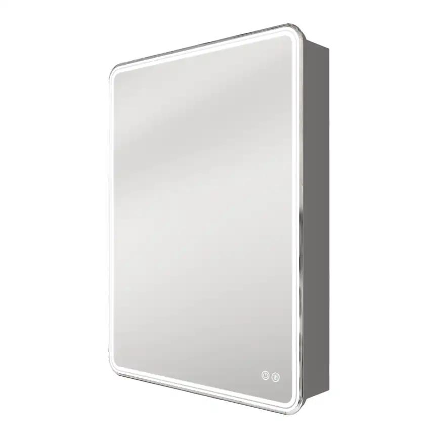 Зеркальный шкаф AZARIO Air 600*800 CS00084317 правосторонний, с подсветкой+подогрев,сенсорный выключатель фото 1