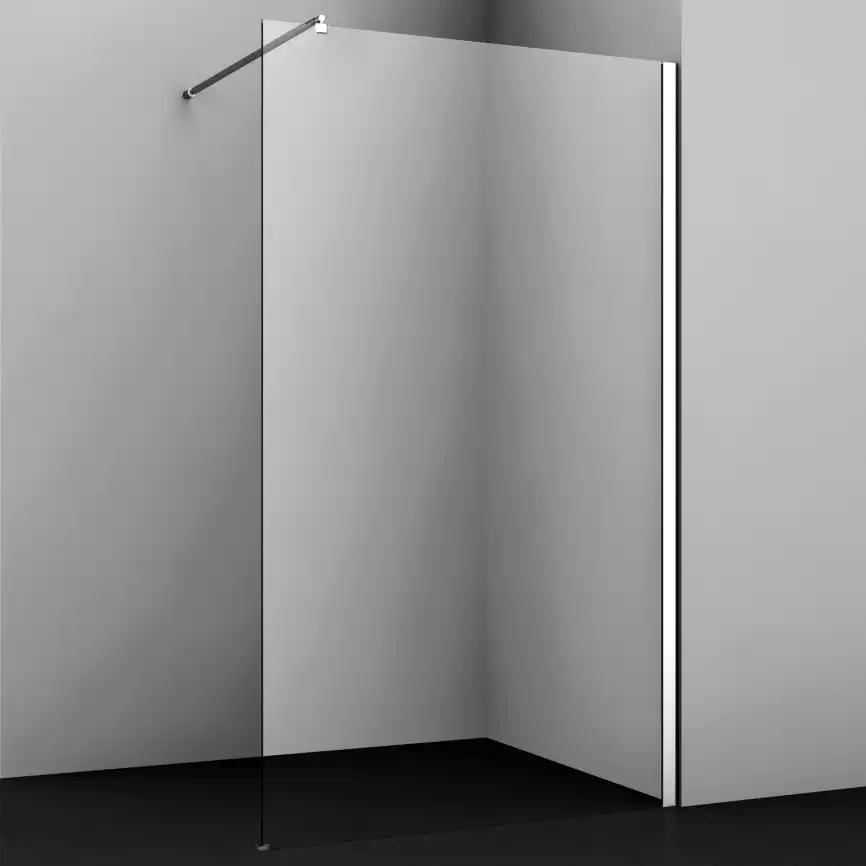 Душевая перегородка WasserKRAFT Rossel 28W 120 см, 28W40, профиль Хром, стекло Прозрачное фото 3