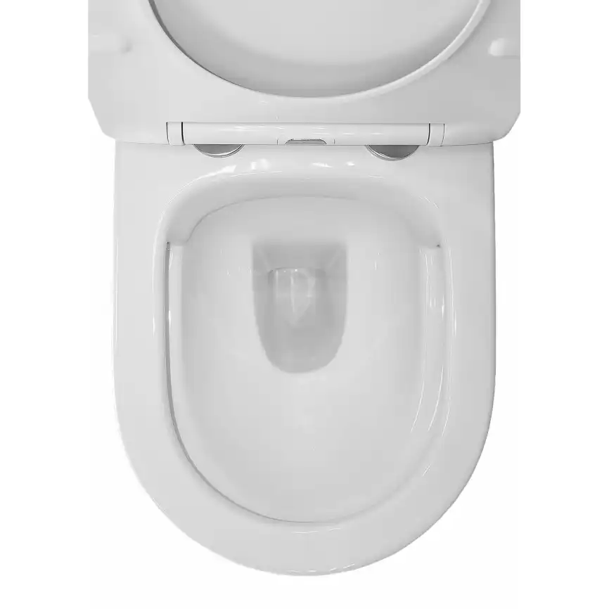 Подвесной унитаз безободковый Azario Teramo  AZ-0053 SP, с сидением микролифт, цвет белый фото 10