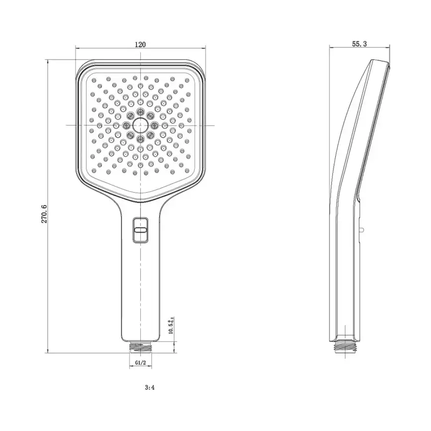Ручной душ с шлангом Vincea Inspire VSHN-3I4HCH VSHN-3I4HCH , хром фото 6