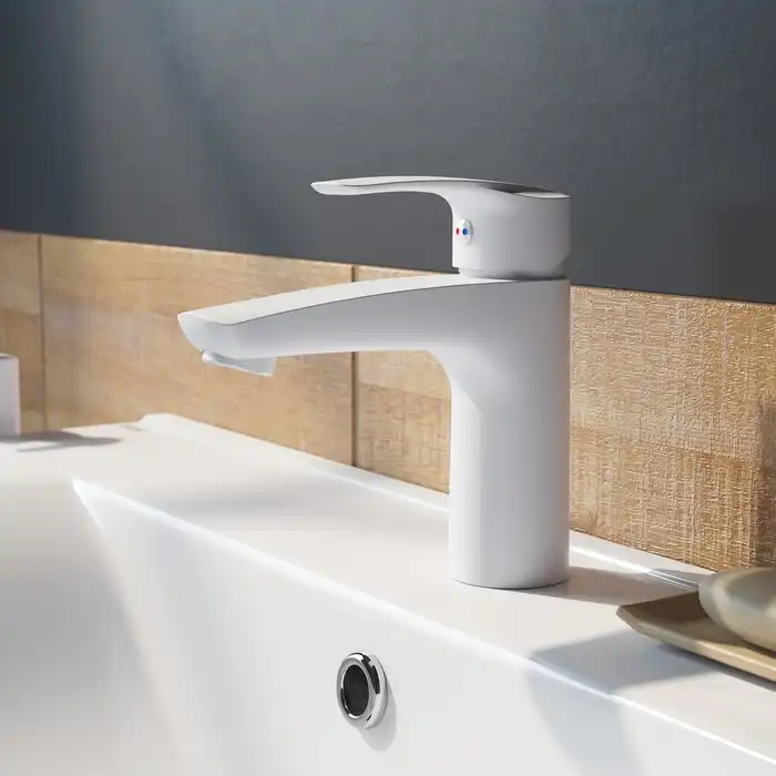 Смеситель для раковины IDDIS Ray RAYWT00i01  цвет, Матовый белый фото 2