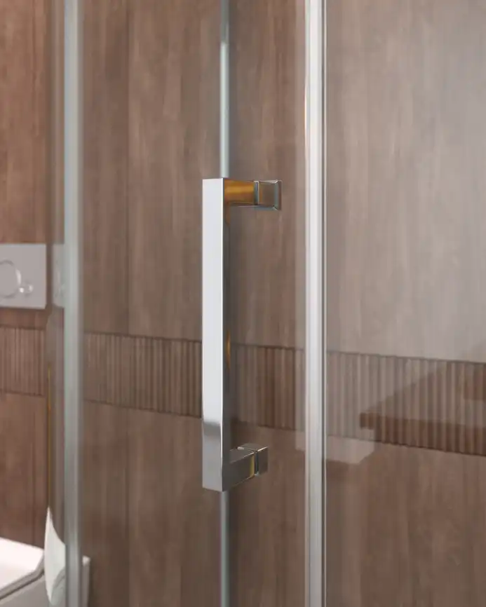 Душевой уголок CEZARES MOLVENO-RH-1-110/90-C-Cr-IV стекло Прозрачное, профиль Хром фото 2