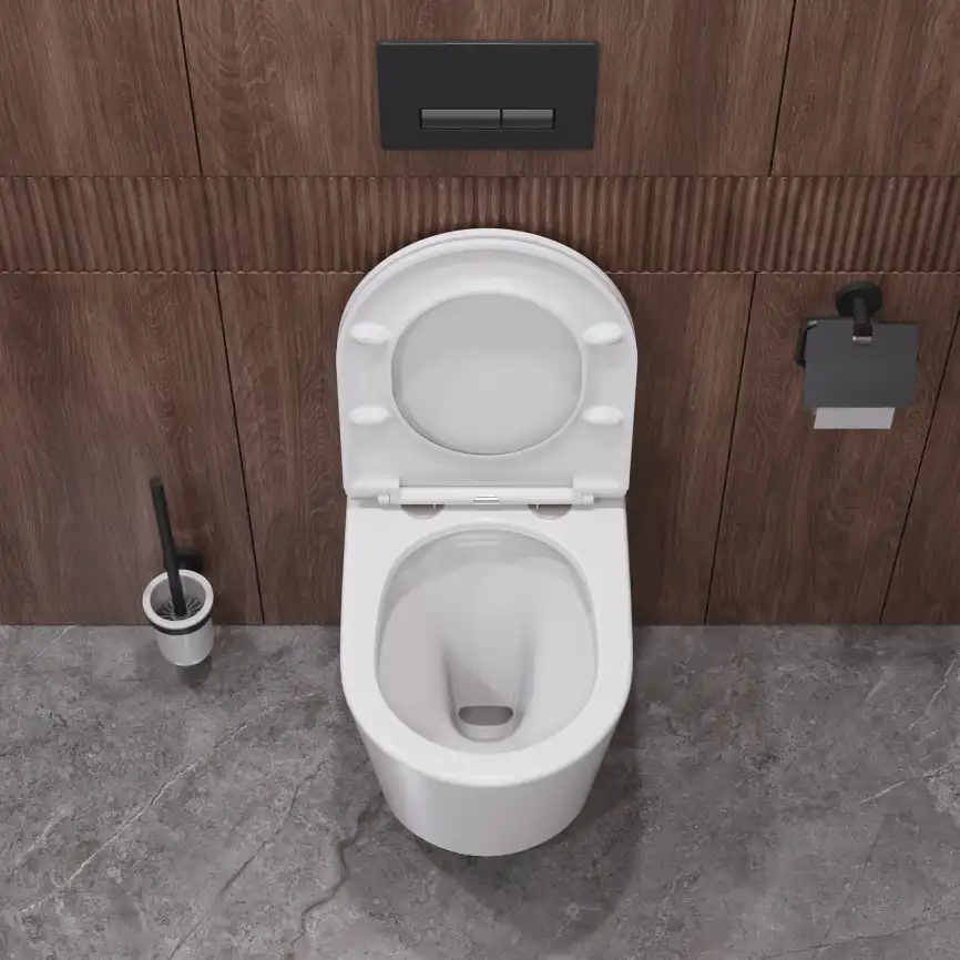 Подвесной унитаз CEZARES LINER CZR-38083-49-TH-TOR/SC, со смывом TORNADO, с сиденьем микролифт фото 14