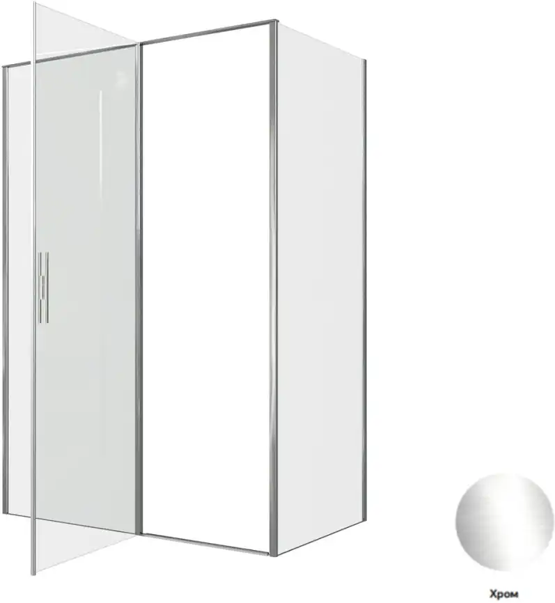 Душевой уголок Allen Brau Priority 140x80 3.31034.00 + 3.31040.00 хром фото 5