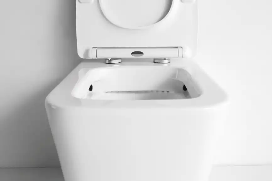 Унитаз приставной CeramaLux NS-3170 с сиденьем микролифт Белый фото 2