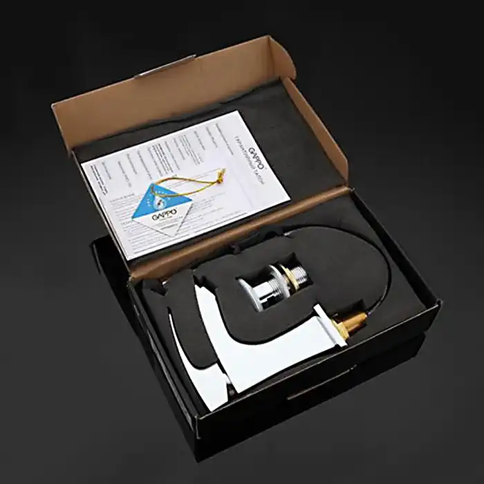 Смеситель для раковины Gappo G1007, Хром фото 10