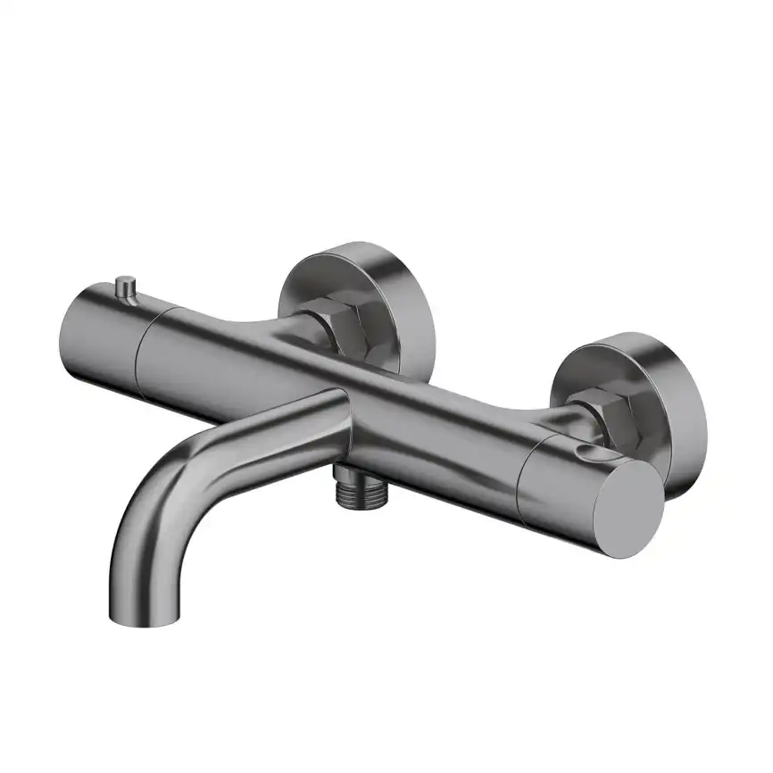 Смеситель для ванны Aquatek Европа AQ1343BGM термостатический, Оружейная сталь фото 1