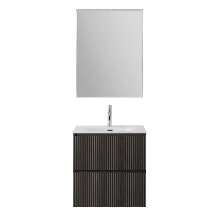 Тумба под раковину BelBagno UNO-MINI-500-2C-SO-GSO подвесная, Темно-Серый Матовый фото 13