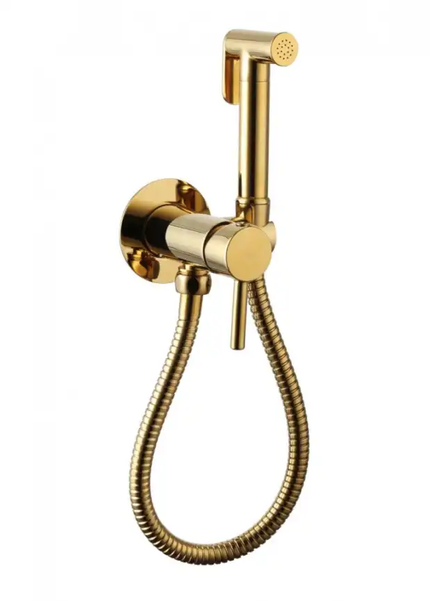Гигиенический душ со смесителем CeramaLux KRS/003, цвет золото фото 1