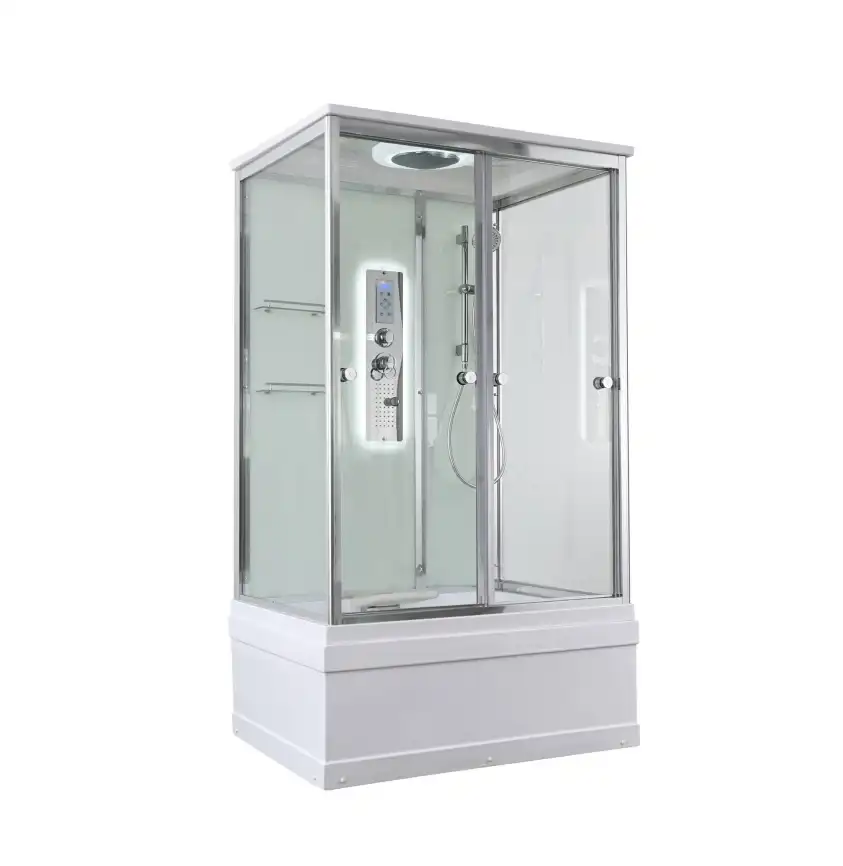 Душевая кабина AvaCan V5012LED 120x90 см, высокий поддон, с крышей фото 1