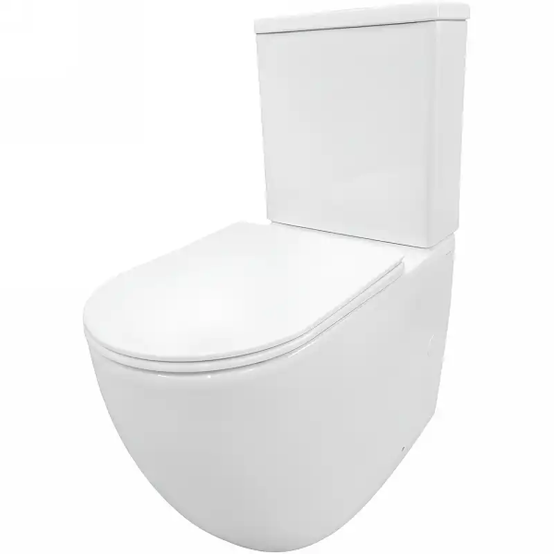 Унитаз напольный Ceramalux TR2176-1 TORNADO, безободковый (Система смыва торнадо) фото 1