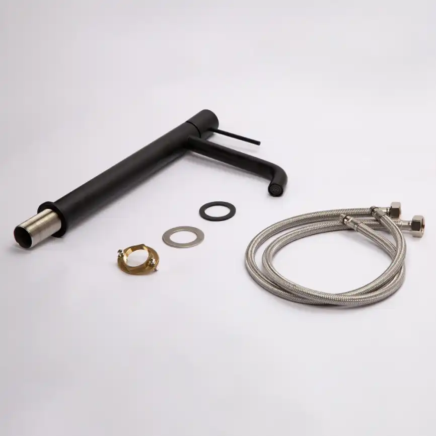 Смесители для раковины AVS Slimmer 811-101-MB высокий, черный матовый фото 11