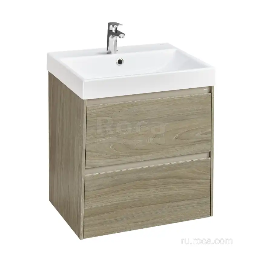 Тумбы под раковину Roca Ona 60 A857613511 подвесная, цвет, Вяз темный фото 1